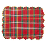 Kim Seybert - Holiday Threads Placemat in Red, Green & Gold, Set of 4