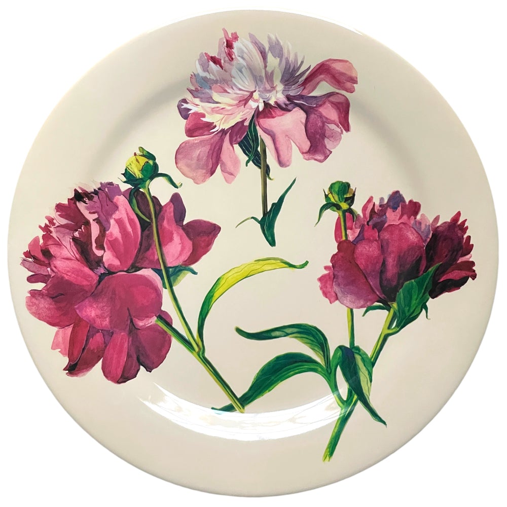 John Derian Peony Melamine Charger Plate - Set of 2
