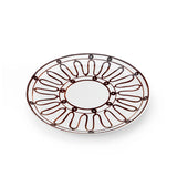 Themis-Z Kyma Brown Dinner Plate - Set of 2