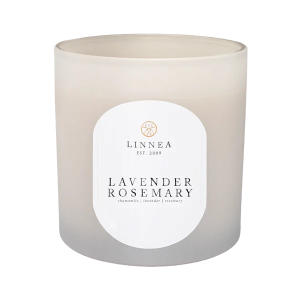 Linnea Candles - LAVENDER ROSEMARY - 3 Wick