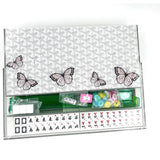 MAHJONG BUTTERFLIES-White