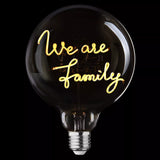 Message In A Bulb Lights - We Are Family
