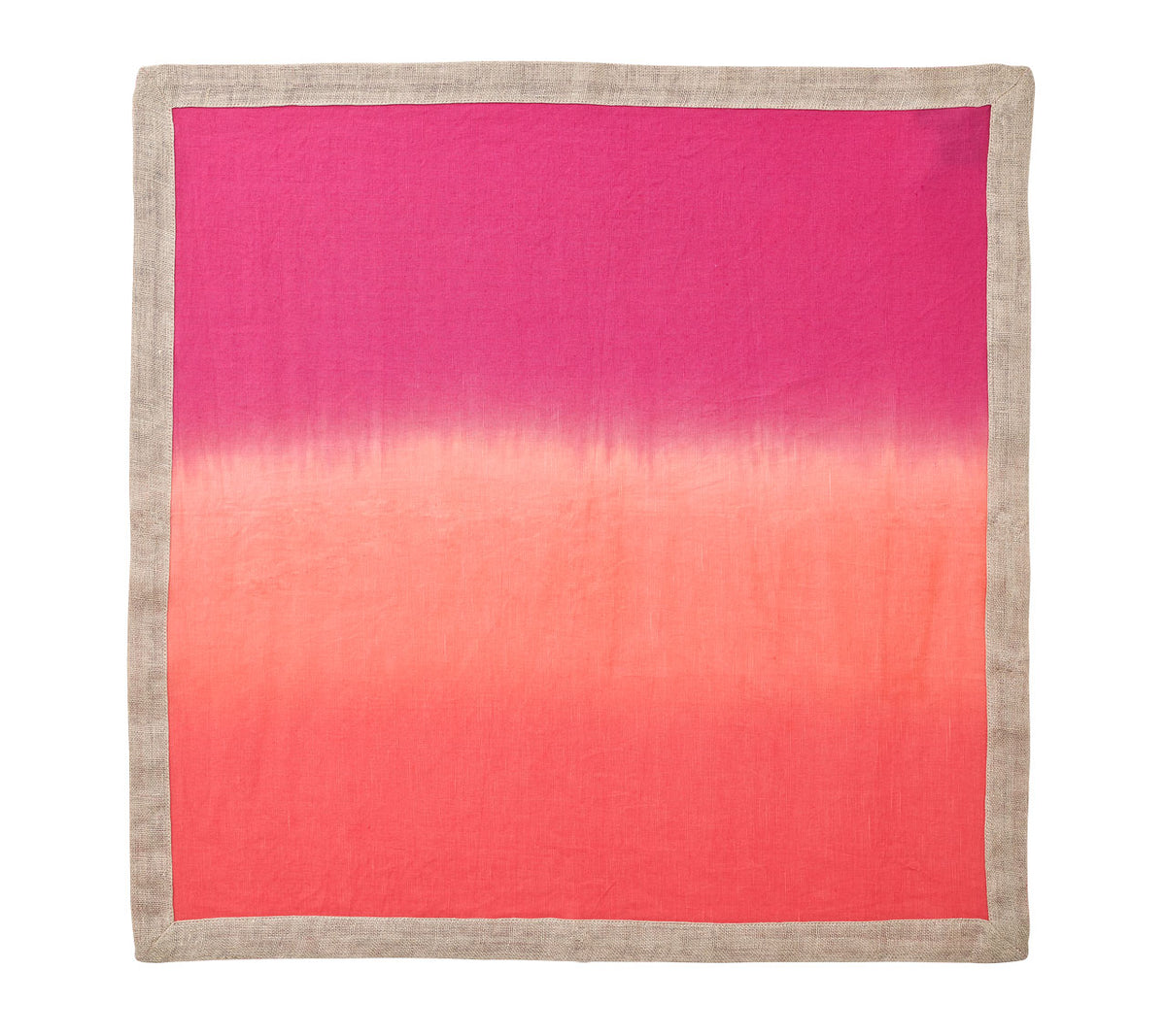 Dip Dye Fuchsia and Orange Napkin - Set of 2
