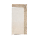 Kim Seybert - Dip Dye Natural & Grey Napkin - Set of 4