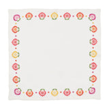 Kim Seybert -  Carnation Napkin in White, Pink & Orange, Set of 4