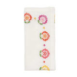 Kim Seybert - Carnation White, Pink & Orange Napkin - Set of 4