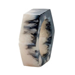 Bodrum Linens Piper Beige Marble Napkin Ring - Set of 4