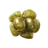 Kim Seybert - Bonton in Green & Gold Napkin Ring - Set of 4