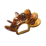 Kim Seybert - Tortoise Calypso Napkin Ring in Brown, Set of 4