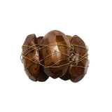 Kim Seybert - Burl Napkin Ring in Brown, Set of 4