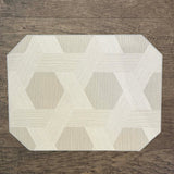 Julian Mejia - Octagonal Big Weave in Neutrals Placemat - Set of 2