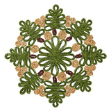 Kim Seybert - Verve Placemat in Green & Natural Set of 4