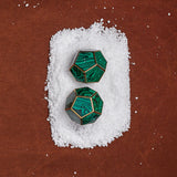 L'Objet Pentagon Spice Jewels - Malachite + 24k Gold