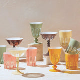 Sir | Madam Rialto Glass Old Fashion Set/2, Salmon