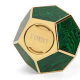 L'Objet Pentagon Spice Jewels - Malachite + 24k Gold