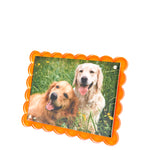 Tara Wilson - SCALLOP FRAME - ORANGE - 6" x 8"