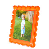 Tara Wilson - SCALLOP FRAME - ORANGE - 6" x 8"