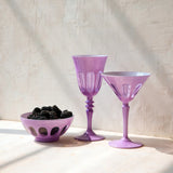 Sir | Madam Rialto Glass Martini Set/2, Lupine