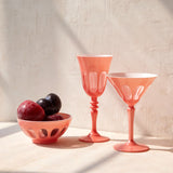 Sir | Madam Rialto Glass Martini Set/2, Salmon