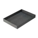 Bodrum Linens Skate Charcoal Rectangular Tray