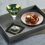 Bodrum Linens Skate Charcoal Rectangular Tray
