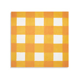 Summerill & Bishop-Gingham’ in Mustard Yellow Linen Napkin - Set of 2