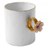 Astier De Villatte Pink Flower Ring Cup