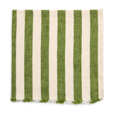 Washed Fringe Awning Stripe Grass Napkin - Set of 2