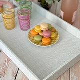 Bodrum Linens Wicker Cream Rectangular Tray