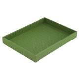 Bodrum Wicker Grass Rectangular Tray