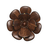 Kim Seybert - Begonia in Natural in Brown & Gold Napkin Ring - Set of 4