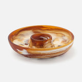 Blue Pheasant - Hugo Chip And Dip Bowl Amber