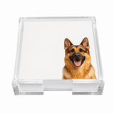 Nicolette Mayer Note Card German Shepherd Dog With Acrylic Holder