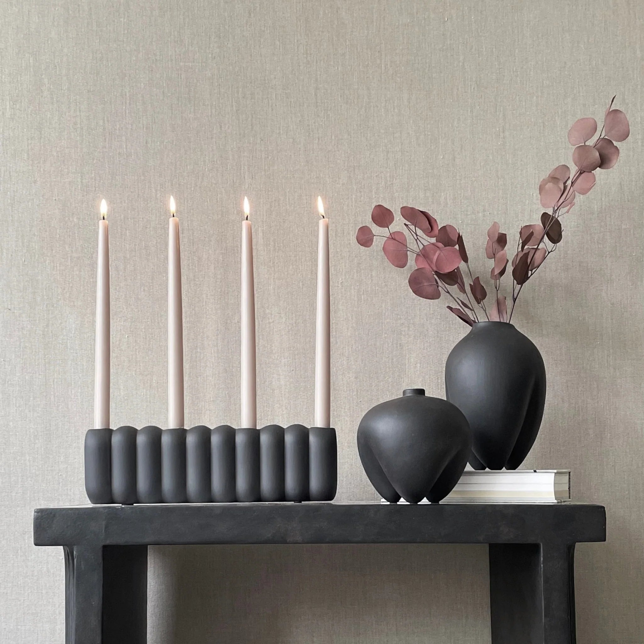 Normode Copenhagen - Tube Candle Holder, Big - Coffee