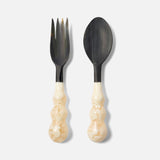 Blue Pheasant - Jasmine Black/Ivory Swirled Serving Set