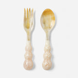 Blue Pheasant - Jasmine Natural/Ivory Swirled Serving Set