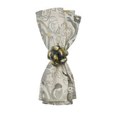 Kim Seybert -  Giverny Napkin in Natural & Gray Set of 4