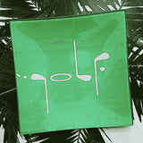 Ben's Garden - Golf Clubs. 6" x 6" Glass Tray