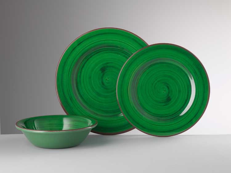 Mario Luca Giusti - "Saint Tropez" Melamine Salad/Cereal Bowl, Green