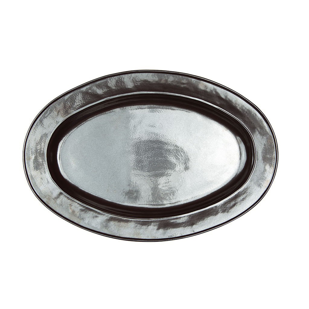 JULISKA Pewter Stoneware 21" Oval Platter