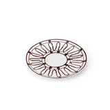 Themis-Z Kyma Brown Dessert Plate - Set of 2