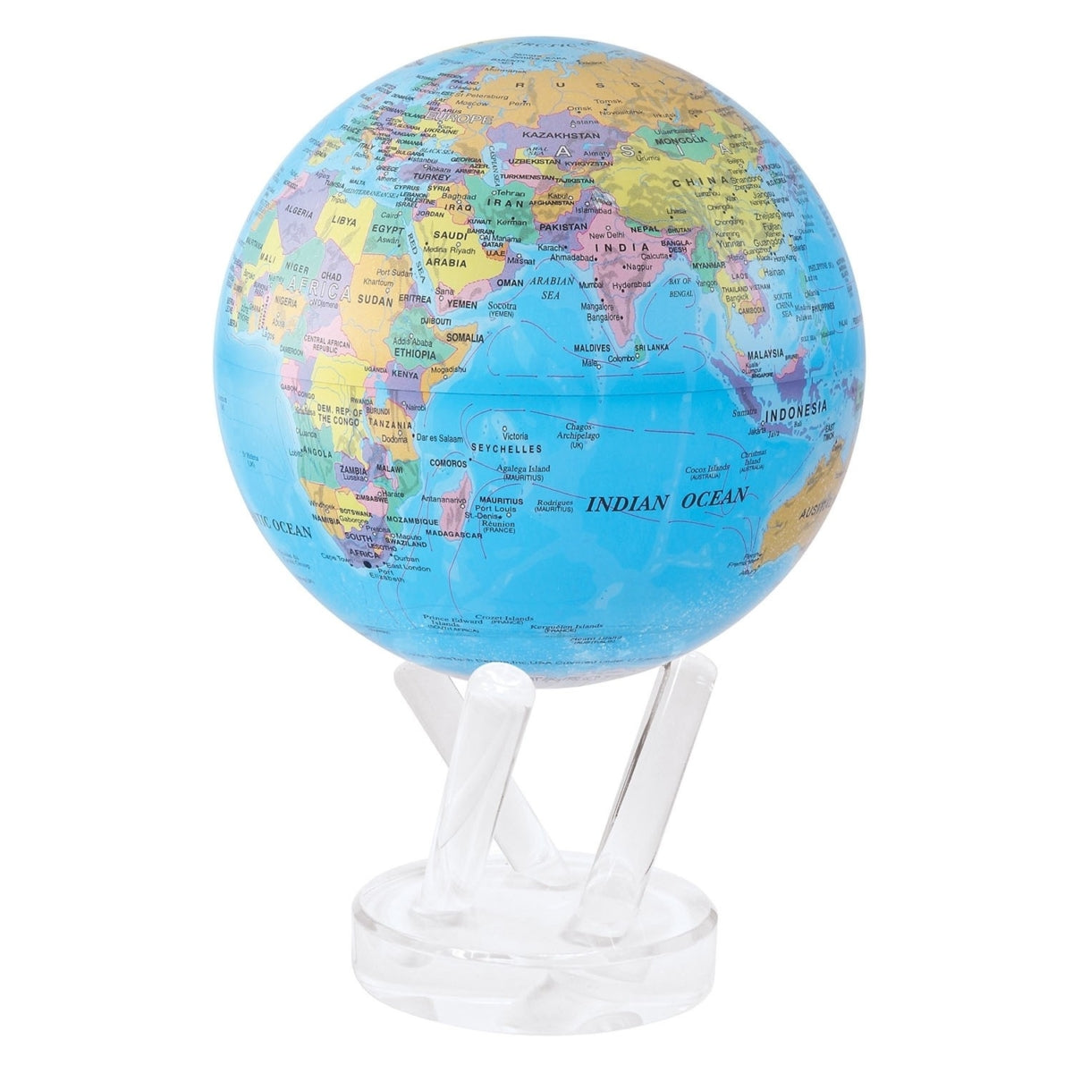 POLITICAL MAP BLUE MOVA GLOBE