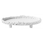 Astier De Villatte Oval Herbal Braid Platter with Feet