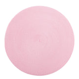 Round Ivory/Pink Placemat - Set of 2