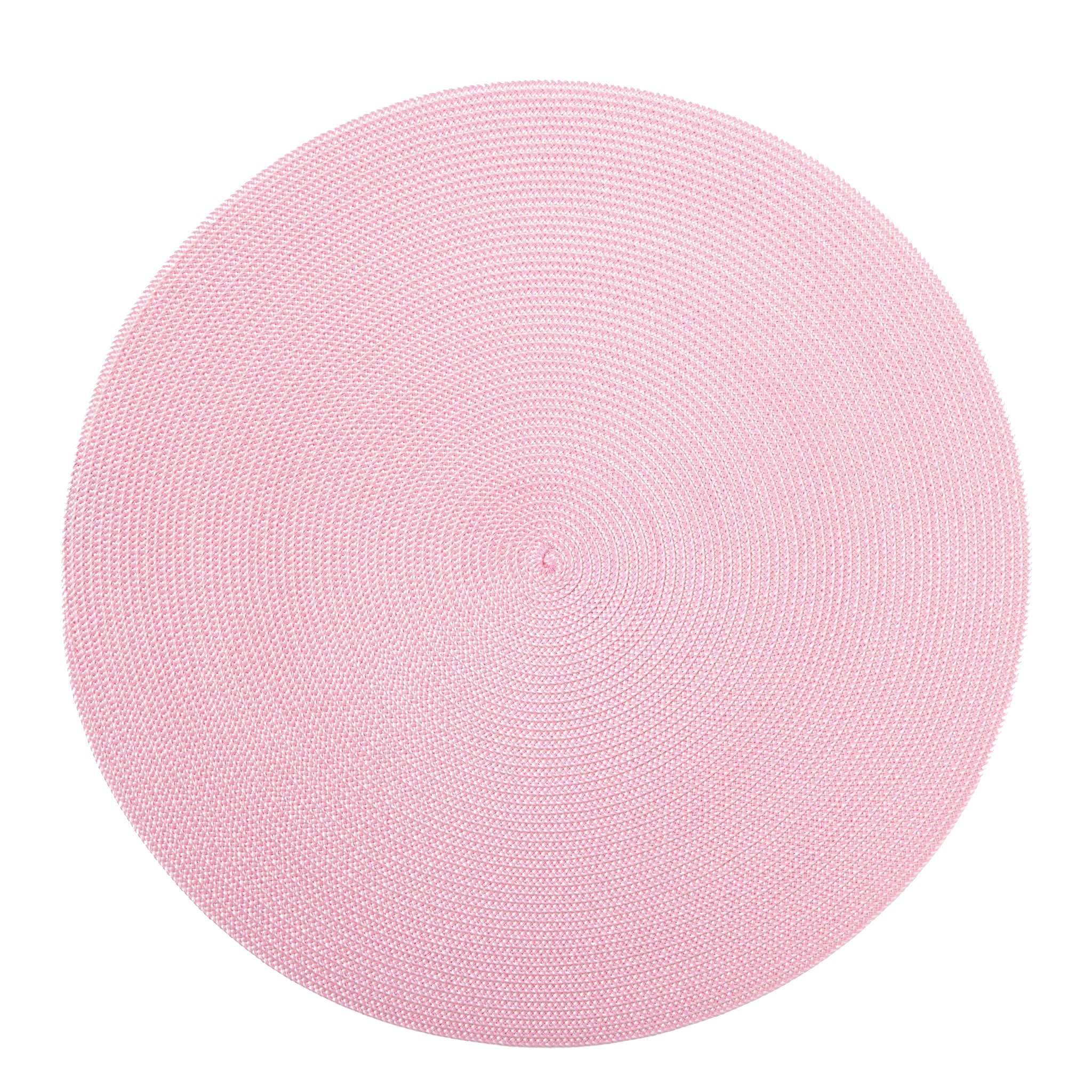 Round Ivory/Pink Placemat - Set of 2