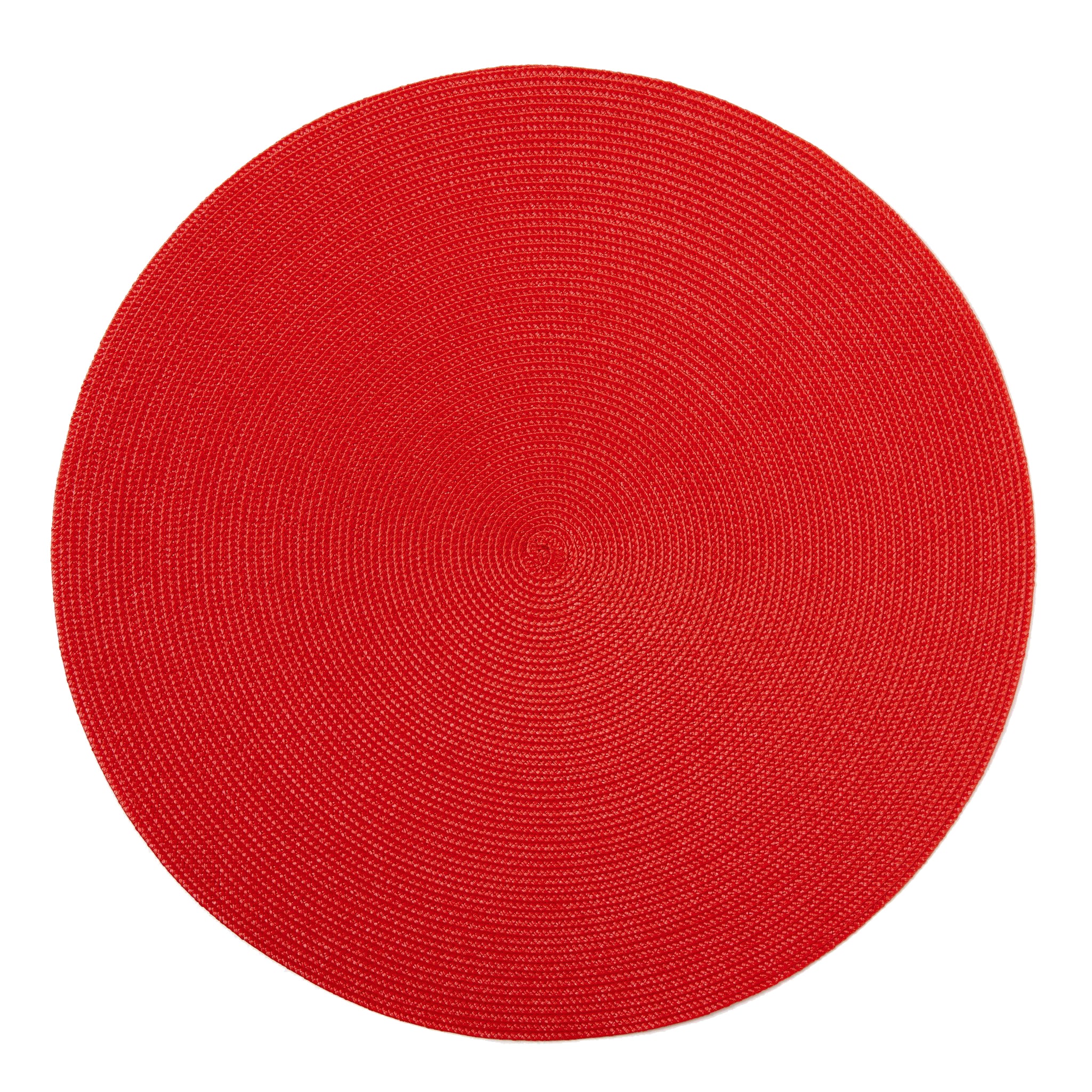 Round Red Placemats - Set of 2