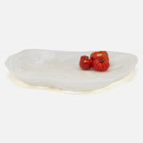 Blue Pheasant - Beatrix White Swirled XL Serving Tray