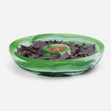 Blue Pheasant - Hugo Green Swirled Chip And Dip Bowl