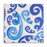 Themis-Z Athenee Peacock Royal Blue Napkins Non Stain, Set of 2