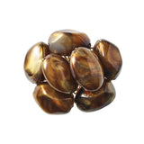 Kim Seybert - Bonton in Brown & Gold Napkin Ring - Set of 4